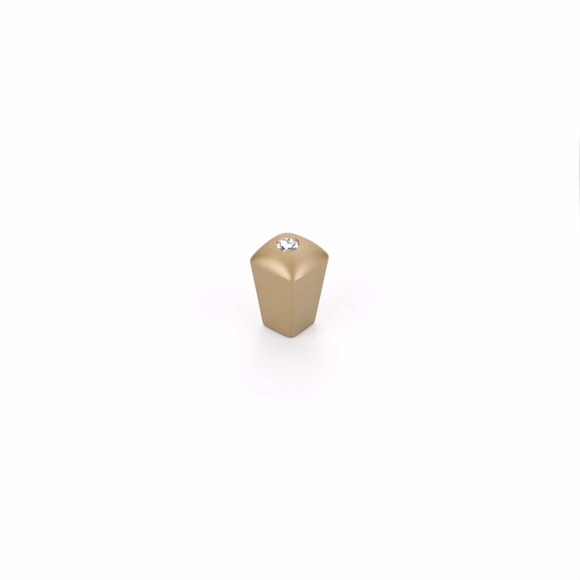 SCHAUB Schaub 299-SSB Crystal Cabinet Knob Satin Brass