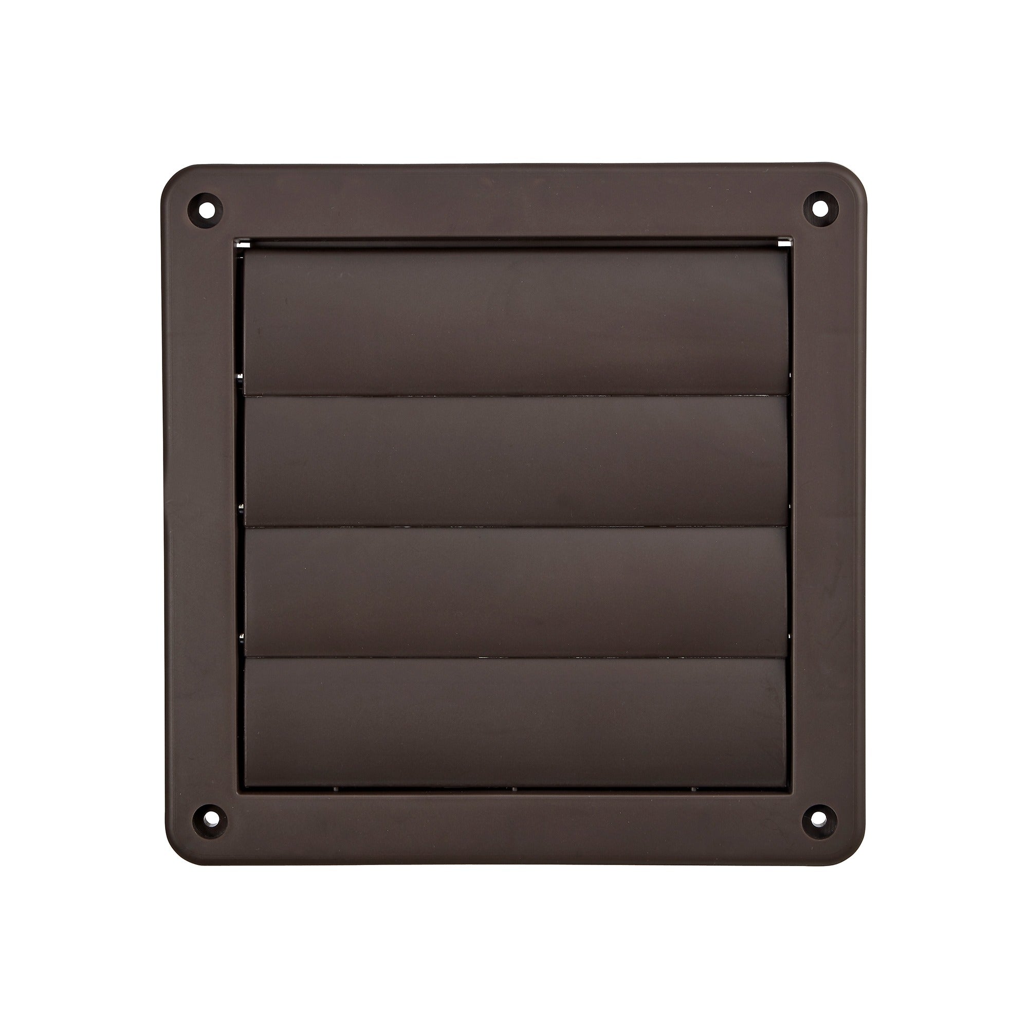 LAMBRO INDUSTRIES LAMBRO INDUSTRIES 361B Louvered Wall Vent 6 inches Brown Plastic