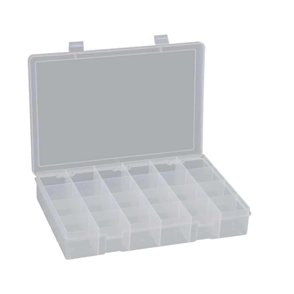 DURHAM MFG Durham LP24-CLEAR 24 Compartment Clear Parts Box