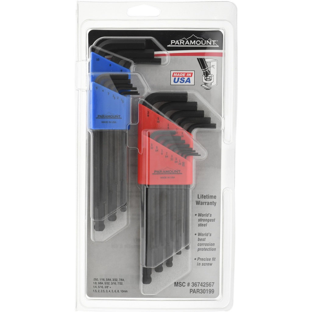 PARAMOUNT Paramount PAR30199 22 Piece Ball End Hex Key Set