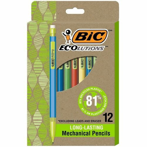 BIC Bic BICMPE12 Mechanical Pencil 0.7mm Recycled Dozen 12