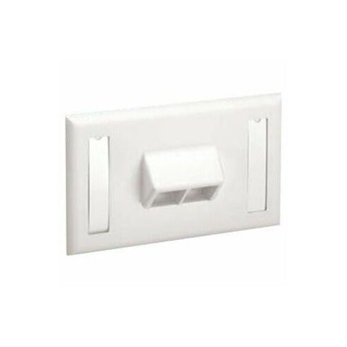 PANDUIT Panduit NK2HSFIWY 2-port Sloped Faceplate White