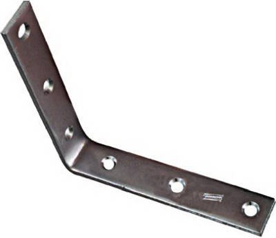 NATIONAL HARDWARE National Mfg N220-160 Corner Iron 6x1-1/8 Inch Zinc 10-pack