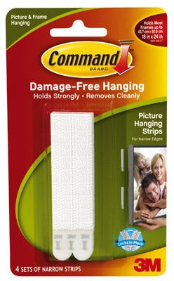3M 3M Company 17207-ES Narrow Picture Hanging Strips