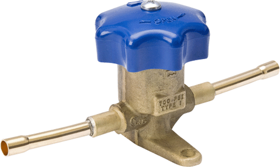 Mueller A14850C Packless Diaphragm Valve, 3/8 Solder Straight Through Extended Ends