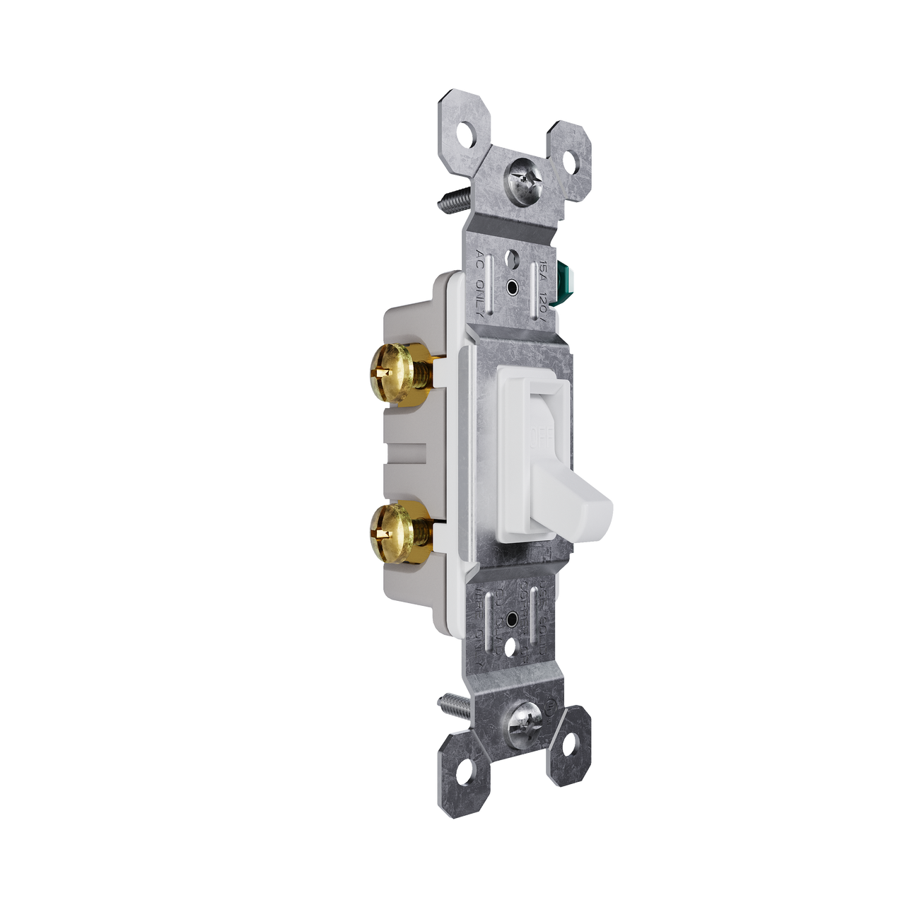 LEGRAND Legrand 660-WG Trademaster self-grounding toggle switch 15 A 120 V (Single Pole) 660G