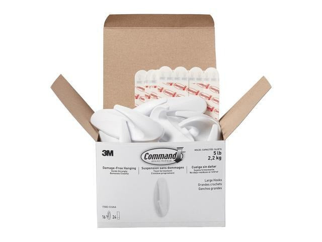 3M 3M MMM17083S16NA Designer Hooks 5 lb (Pack of 16) 17083S16NA