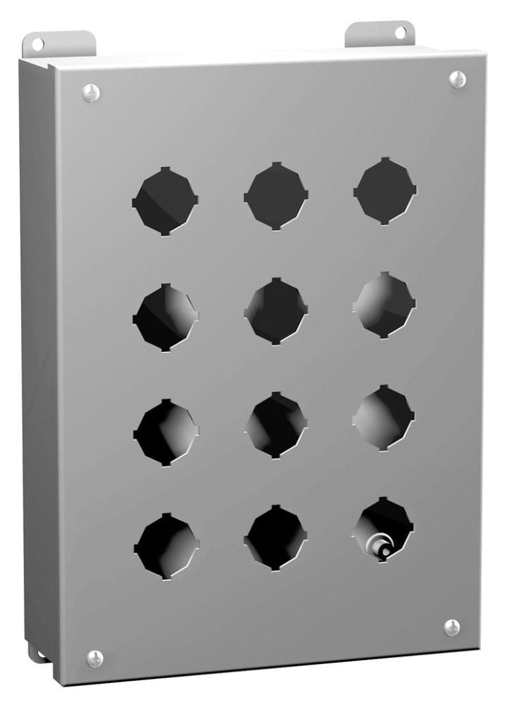 HAMMOND Hammond 1435c Pushbutton Enclosure Nema 12 13 Steel Gray