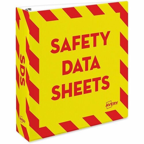 AVERY Avery AVE18951 Sds Binder 2 Inch Heavy Duty Red Yellow