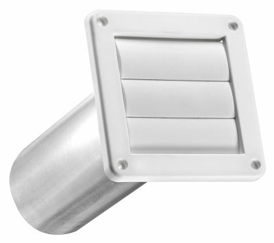 LAMBRO INDUSTRIES Lambro Industries 267WS Plastic Louver Vent 4 Inches White