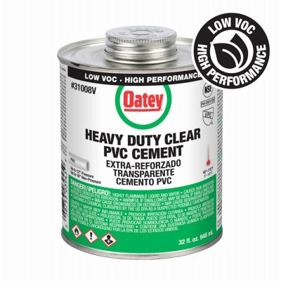 OATEY Oatey Company 31008 Clear Heavy Bodied Pvc Cement 32 Oz