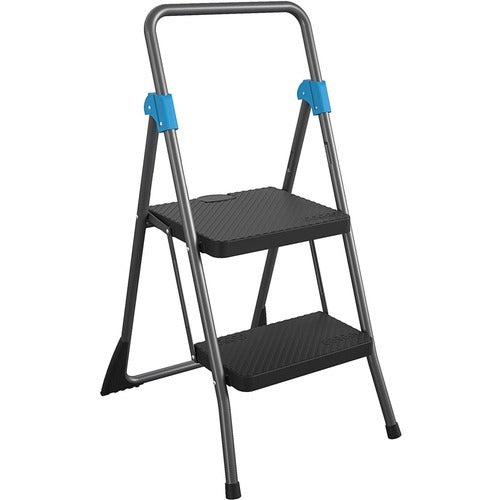 COSCO Cosco CSC11829GGB Steel Folding 2-step Stool 300 Lb
