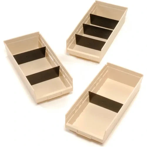 QUANTUM STORAGE SYSTEMS Quantum Storage Systems DSB209/210/216 Shelf Bin Divider (Fits 11-1/8 in x 6 in, Pack of 50)