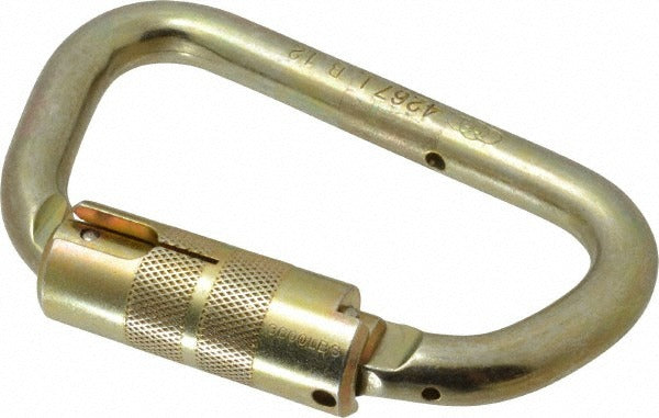 MILLER Miller 17D-1/ 400 Lb Locking Carabiner Screw Lock Steel