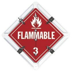 ACCUFORMNMC Accuformnmc PH3 Dot Flip Placard White on Red