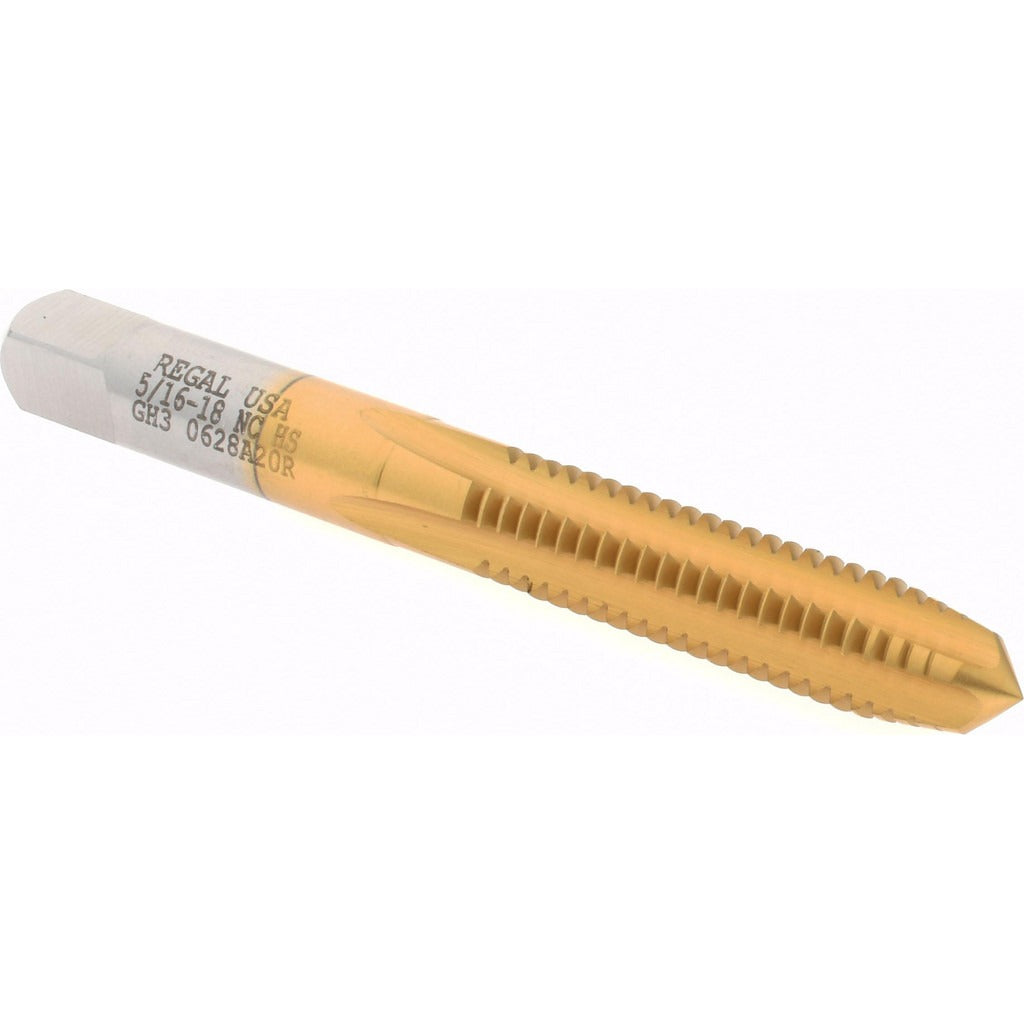 HERTEL Hertel 008380AS25 Straight Flute Tap 5/16-18 Unc Hss Tin