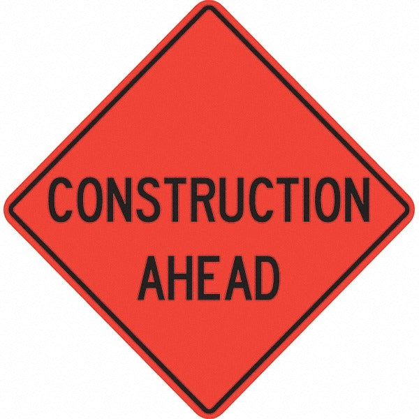 PRO-SAFE Pro-safe 07-800-3701-L Construction Ahead Triangle Sign 36in