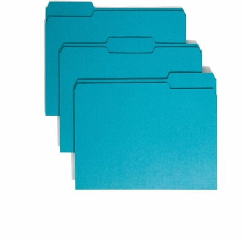 SMEAD Smead SMD13143 File Folder Letter 1/3-cut Teal 100-pack