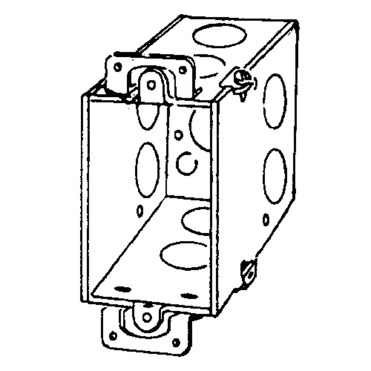 APPOZGCOMM 336 Features:Gangable With 3/4 And 1/2 IN Conduit Knockout Size 2 X 3.5 X 3