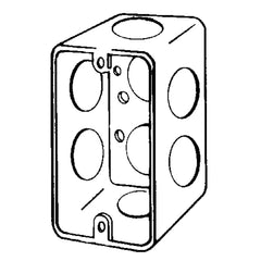 APPOZGCOMM 4CS-3/4 Handy Box with 3/4 In Conduit Knockout 2.125 X 1.875 X 4 In