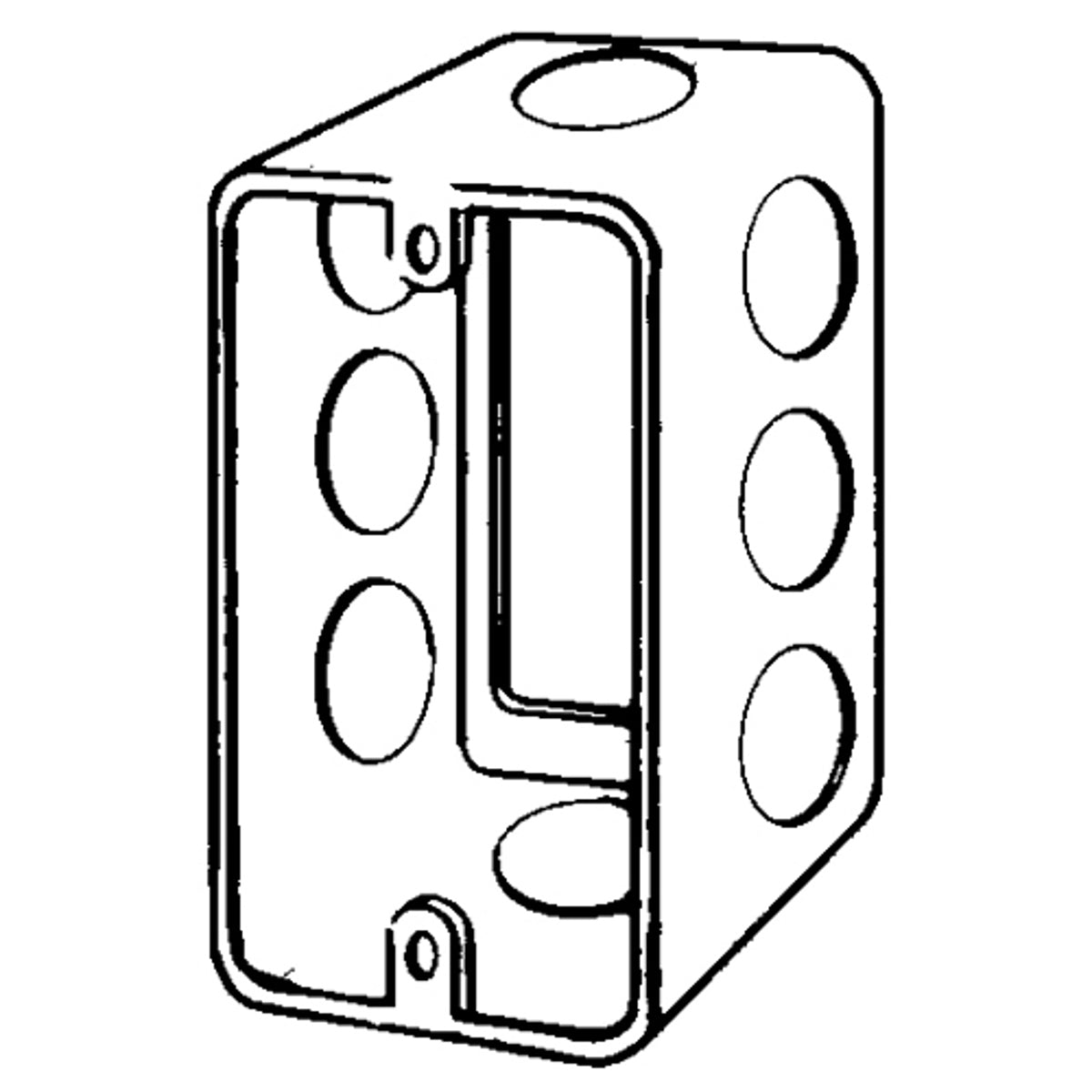 APPOZGCOMM 4SSLE-1/2 Features:1 1/2IN Depth For 4 X 2 1/8 IN Boxes With Slide On