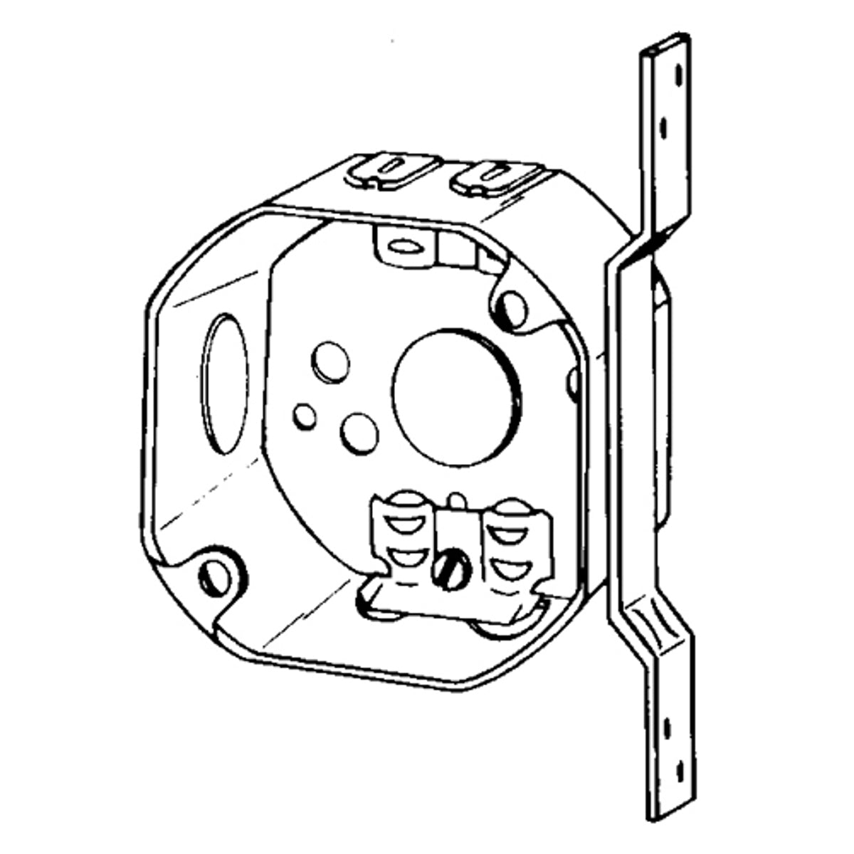 APPOZGCOMM 561LVB Octogon Box 4 Inch 1-1/2 Deep