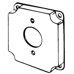 APPOZGCOMM 8363 Features:Configuration One Single Flush Receptacle 1-13/32IN Dia, Standard:UL E18095, Material:Steel, Shape:Square, Size:4 X 4 X 0.5IN, Cubic Capacity:7CI