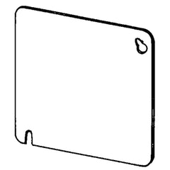 APPOZGCOMM 8465RD Square Covers, Appleton 4 Flat Covers and Single Device-Plaster Rings/Mud Rings, Blank, Red Box Option, Flat Depth, UL Standard: 514A, UL Listed: E2527, NEMA: OS-1