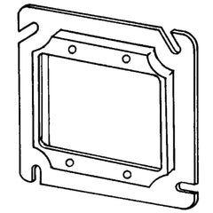 APPOZGCOMM 8486B 4 11/16 IN Square Cover, 1/4 IN Deep, Double Devices