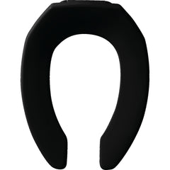 Bemis 1955CT-047 Elongated Open Front Toilet Seat in Black