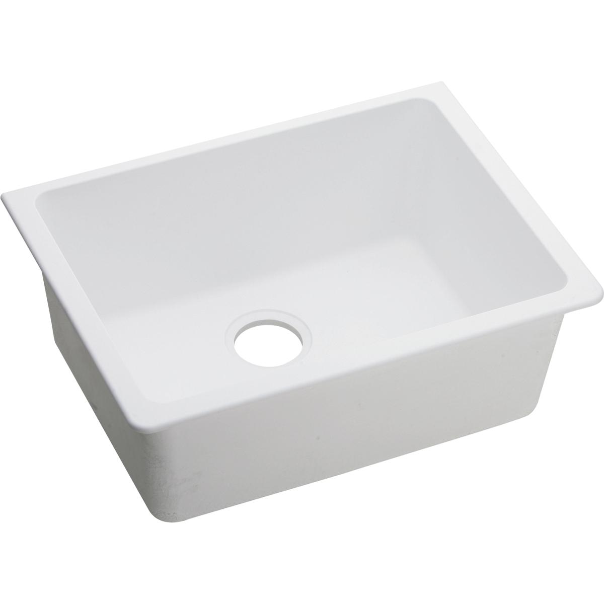 Elkay ELGU2522WH0 Quartz Classic 24-5/8 x 18-1/2 Undermount Sink White