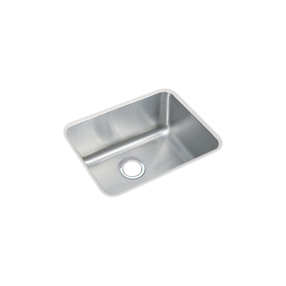 Elkay ELUH1814 Lustertone Classic Stainless Steel, 20-1/2 x 16-1/2 x 7-7/8 Single Bowl Undermount Sink