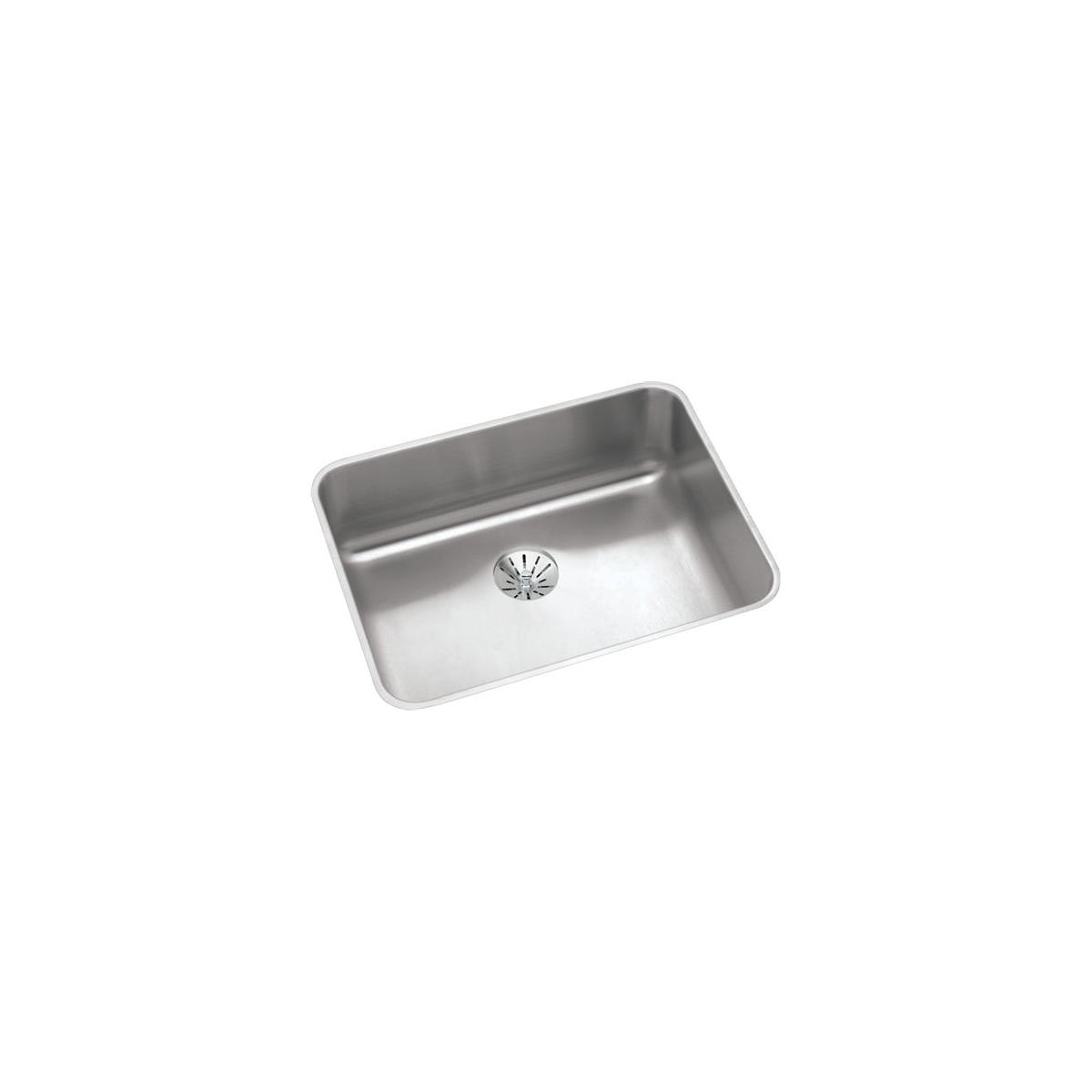 Elkay ELUHAD211545PD Lustertone Classic Stainless Steel 23-1/2 x 18-1/4 x 4-3/8 Single Bowl Undermount ADA Sink w/Perfect Drain