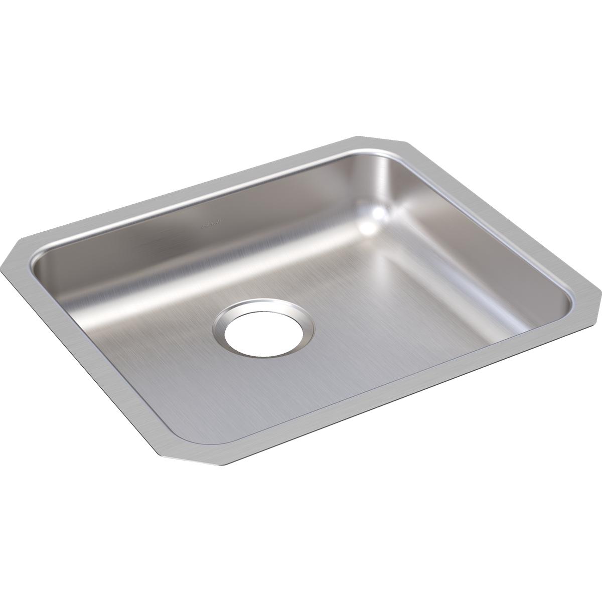 Elkay ELUHAD191645 Lustertone Classic Stainless Steel 21-1/2 x 18-1/2 No Hole Undermount Sink