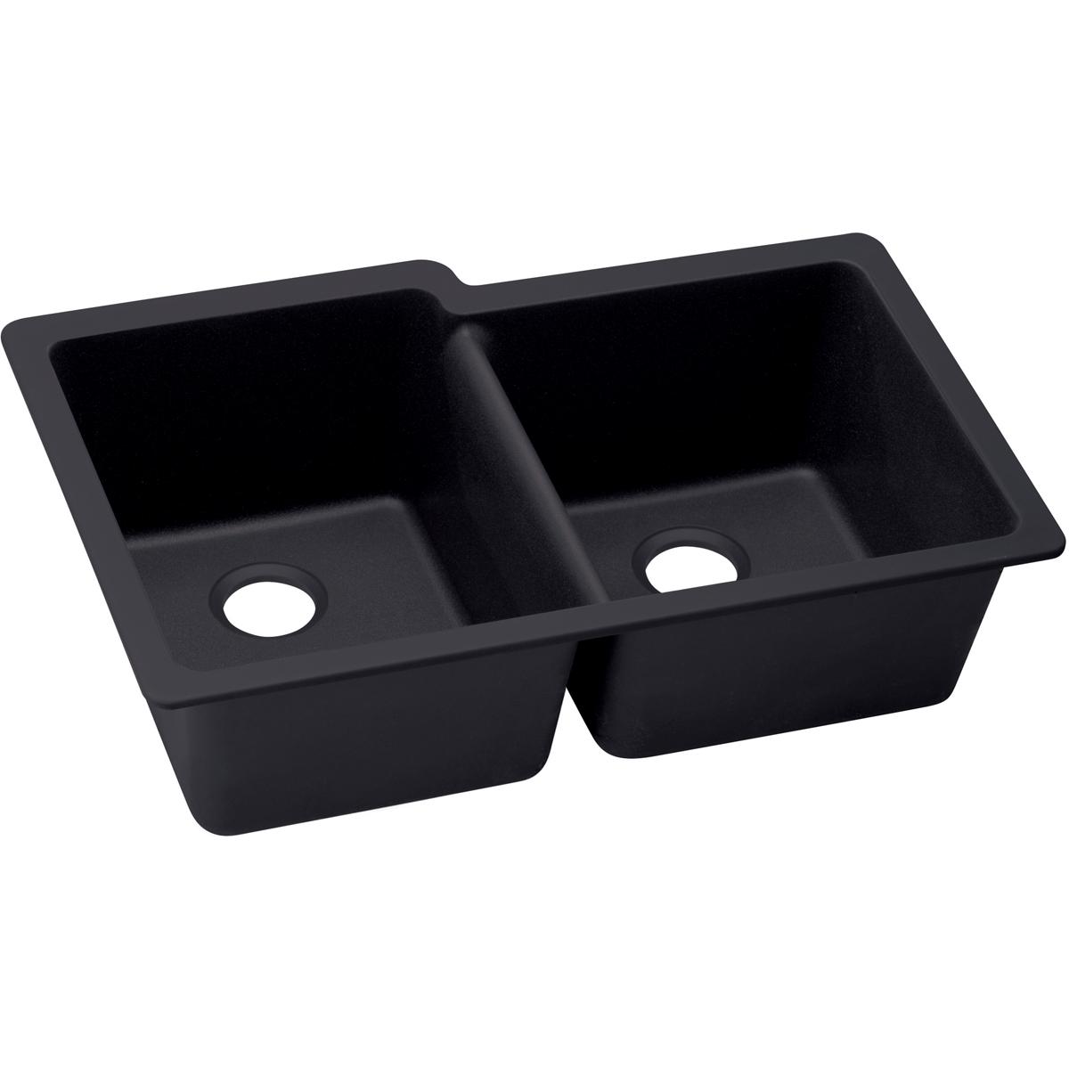 Elkay ELXU250RCA0 Quartz Luxe 33 x 20-1/2 x 9-1/2 Undermount Sink Caviar