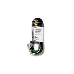 EPCO 40031 6ft SRDT Dryer Cord with Right Angle Plug 10/4 AWG 30 Amp