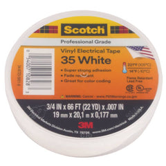 Diversitech ET35W Scotch 35 Vinyl Electrical Tape - White 3/4 Inch x 66 Feet