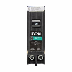 Eaton BRP120AF Type BR Arc Fault Circuit Breaker, Plug-on Neutral, 120 VAC, 20 Amp, 10 kAIC, 1-Pole