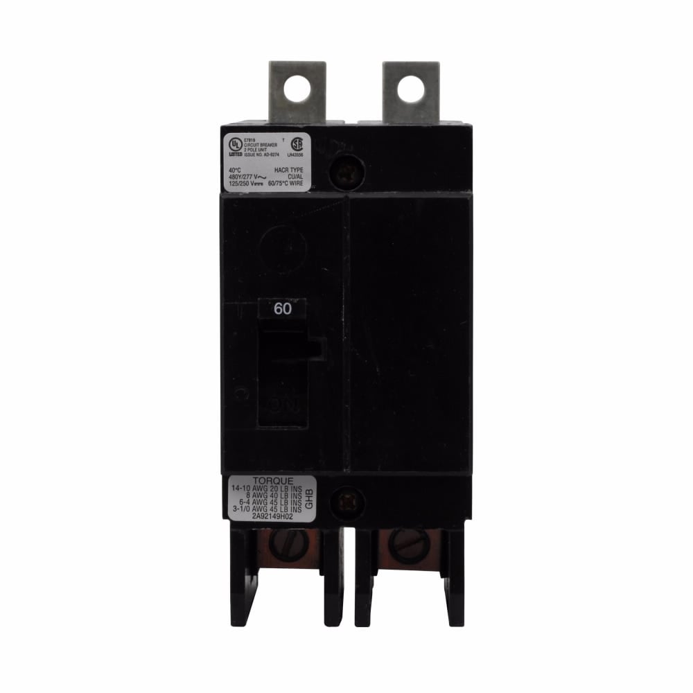 Eaton GHB2060 Circuit Breaker CKT Case MLD 60A 65/14kA 2 G