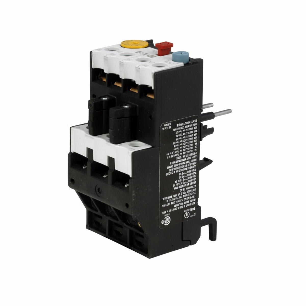 Eaton XTOB006CC1DP Eaton XT IEC bimetallic overload relay, IEC OVLR FRAME C CLASS 10 4-6A FOR DPSTS