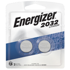 Energizer 2032BP2 Coin Lithium Battery 3 Volts (2 Pack)