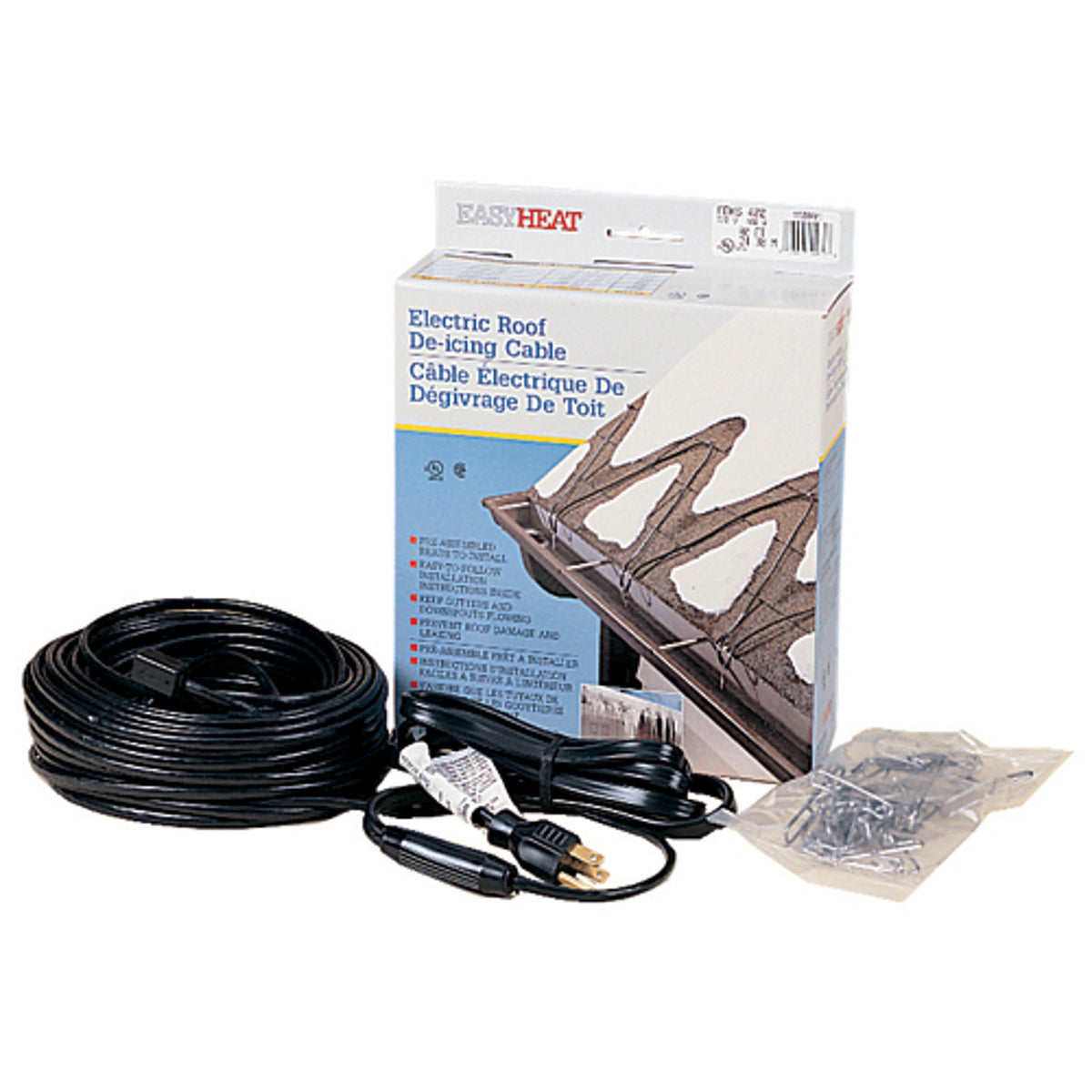 EasyHeat ADKS-500 100 FT Roof and Gutter De-Icing Cable 500 Watts