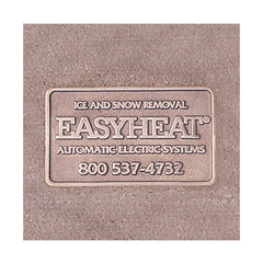 EasyHeat NMPLT Brass Name Plate 4 Inch