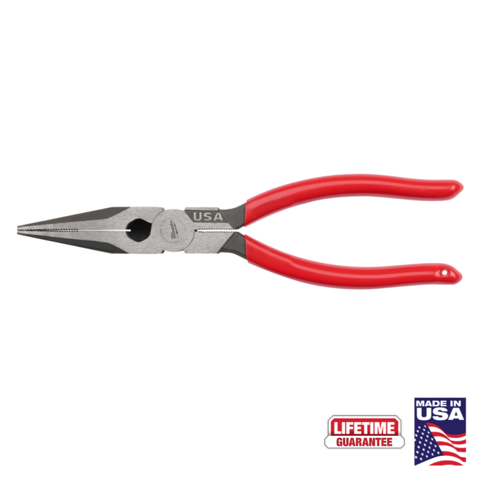 MILWAUKEE Milwaukee mt505x Long Nose Pliers 8 Inches Dipped Grip