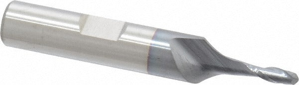CLEVELAND CONTROLS Cleveland C39027 Ball End Mill 0.125 in 2 Flute Hss Ticn