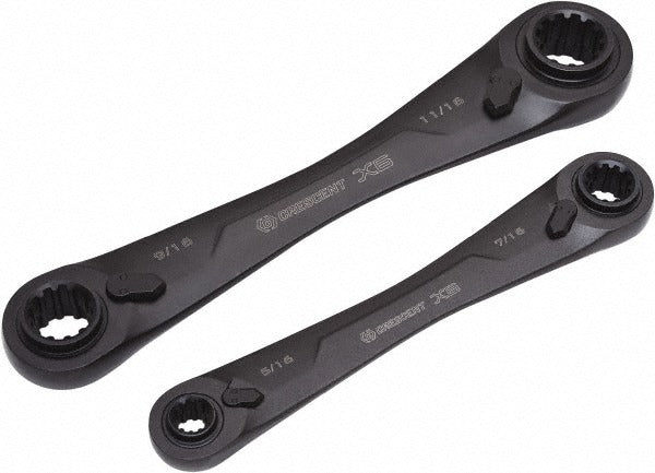 CRESCENT Crescent CX6DBM2 Ratcheting Box Wrench Set 2 Pc Metric