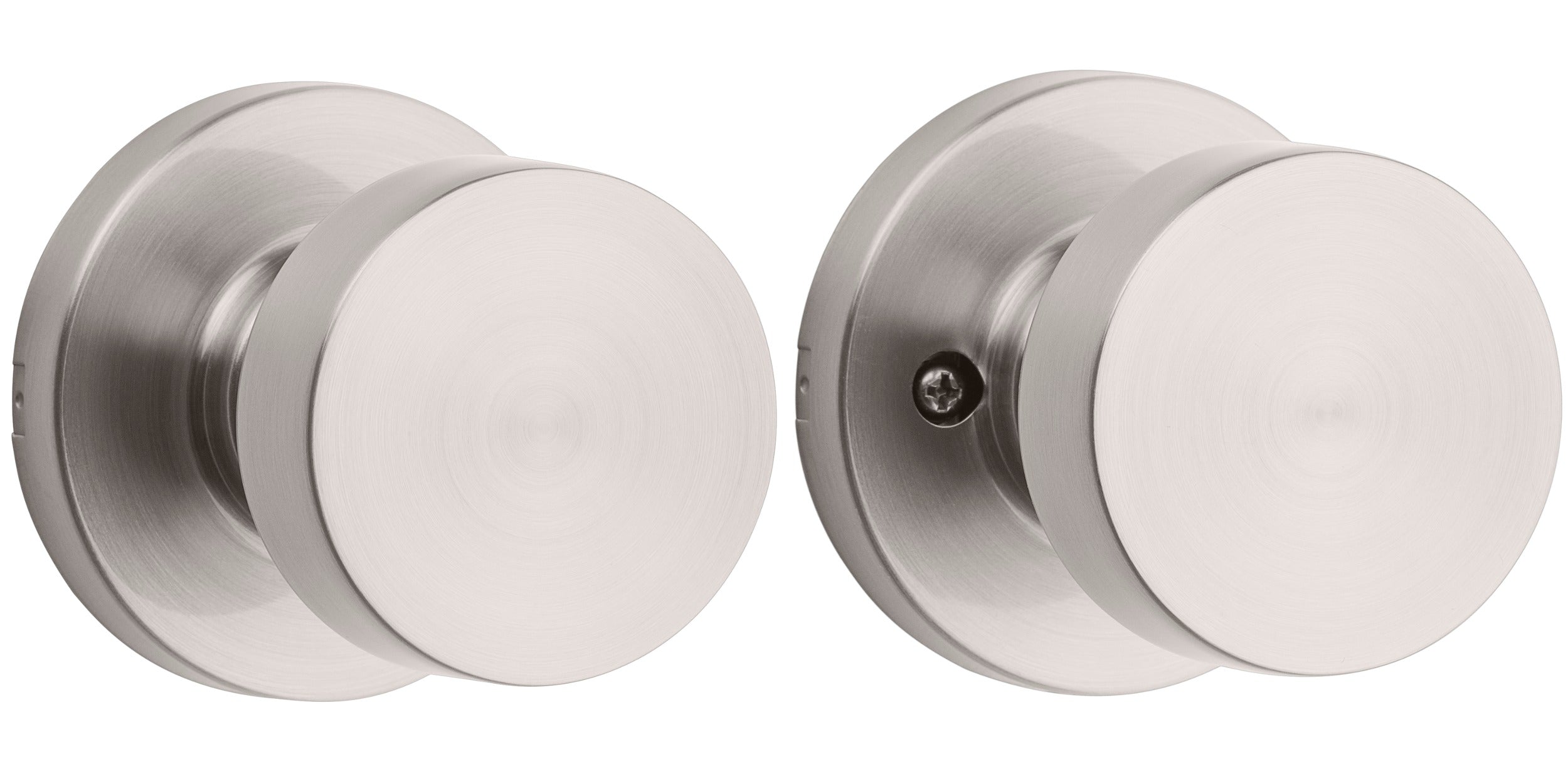 KWIKSET Kwikset 720PSKRDT-15 Pismo Passage Knob Satin Nickel