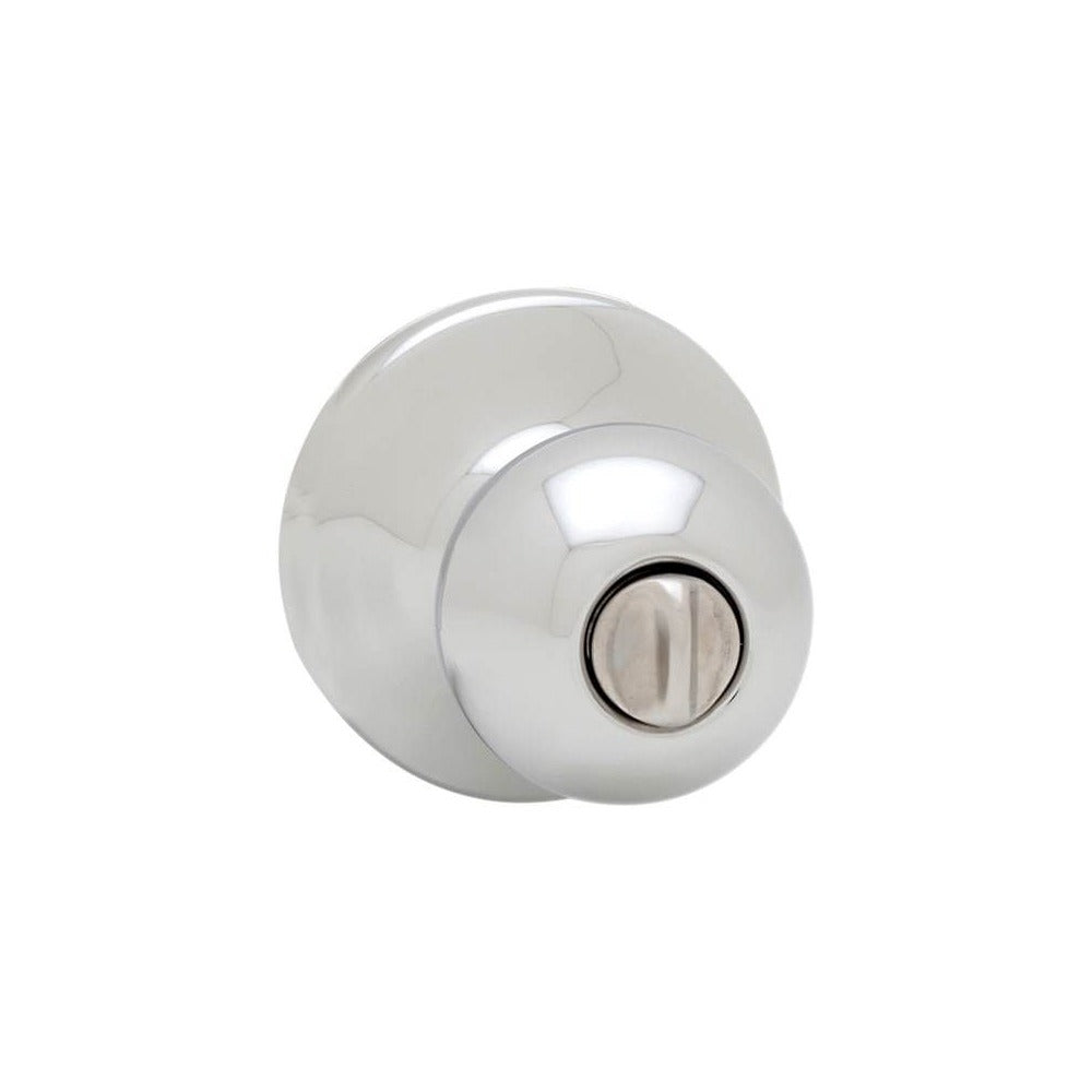 KWIKSET Kwikset 300P-26 Polo Knob Privacy Door Lock Bright Chrome