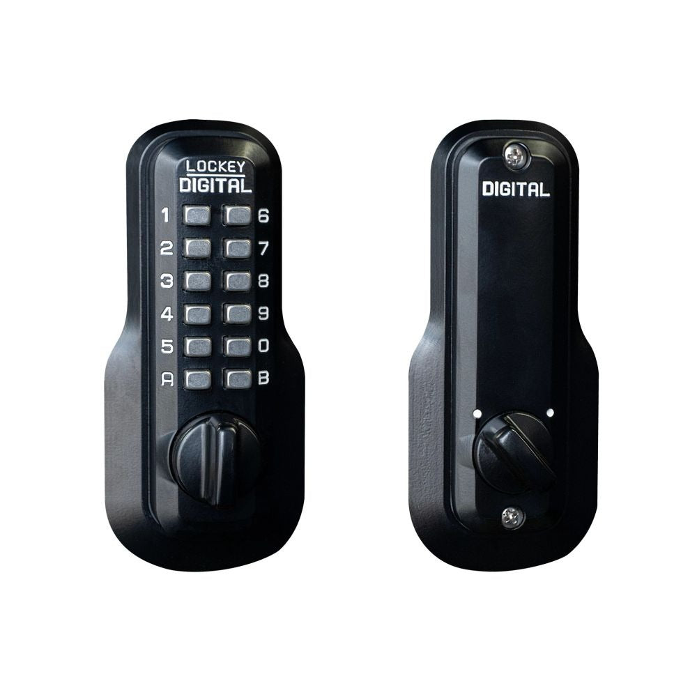 LOCKEY Lockey M210JBMG Keyless Deadbolt Jet Black Marine Grade