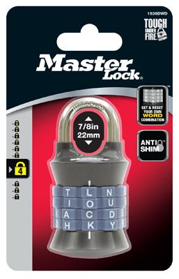 MASTER LOCK Master Lock Co 1535DWD Vertical Combination Padlock